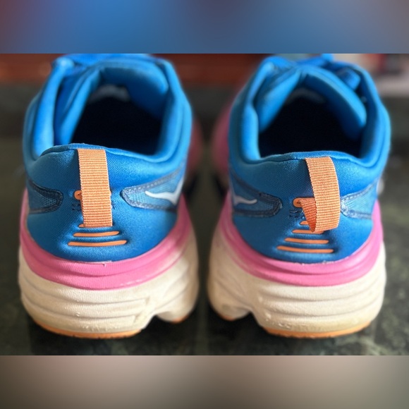 HOKA
WOMENS BONDI 8 Pink & Blue Sneakers/ Athletic Shoes Size 8 - Picture 9 of 14